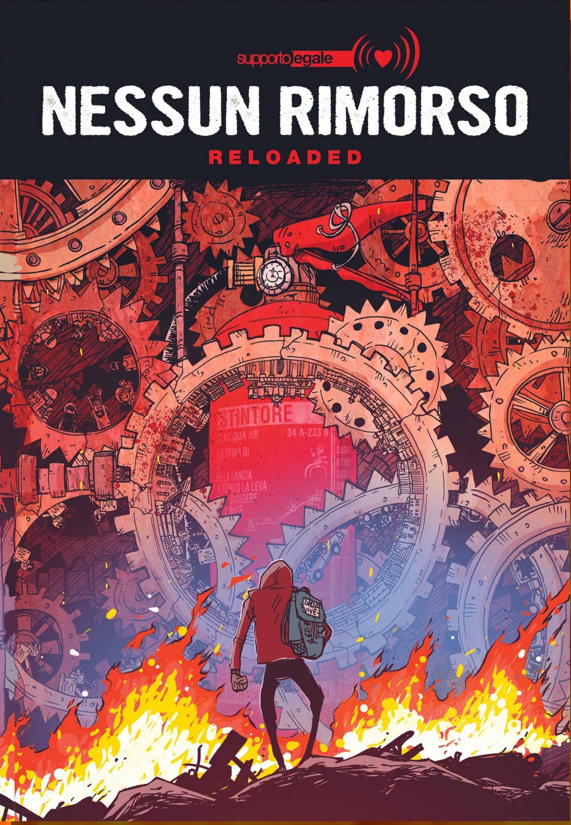 Copertina antologia a fumetti Nessun Rimorso Reloaded Genova 2001-2026
