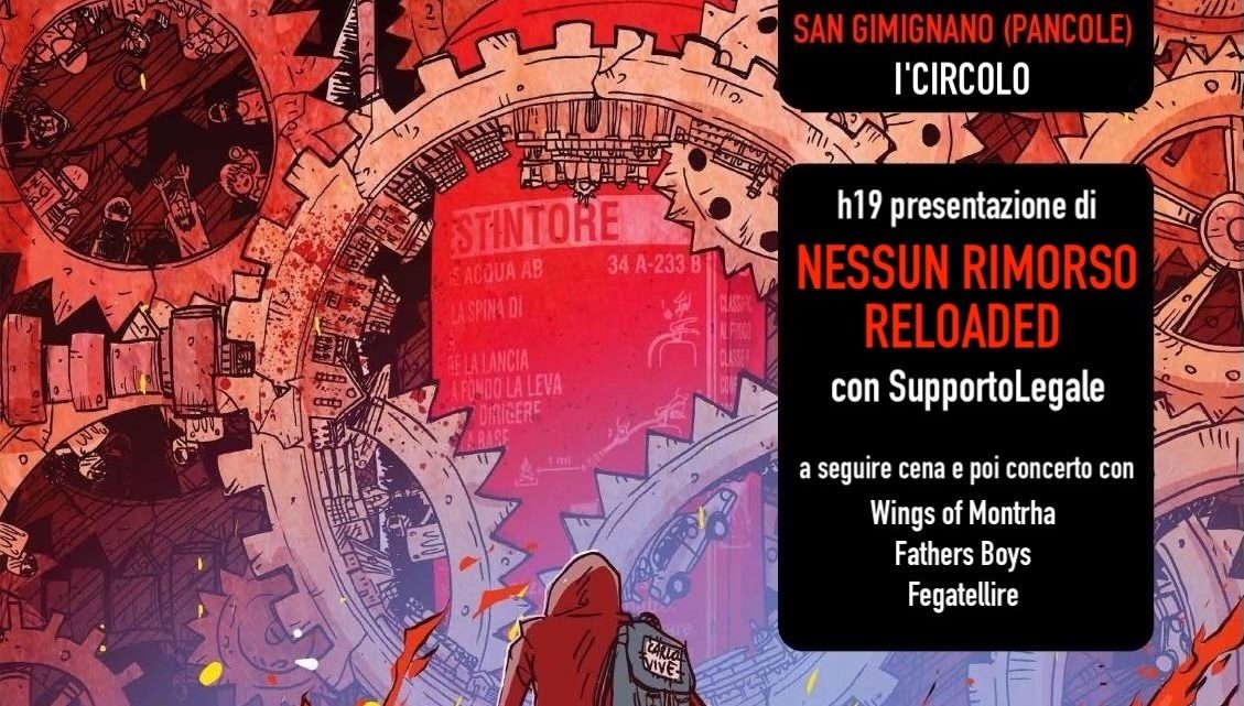 Sabato 25 luglio 2026 – Nessun Rimorso Reloaded a San Gimignano (Pancole)